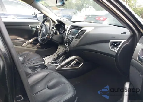 2012 Hyundai Veloster Base W/Red/Black from USA, damaged, VIN KMHTC6AD0CU053038